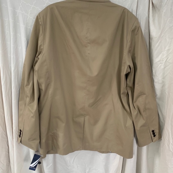Nautica Tan Two Button Blazer Jacket - Picture 2 of 9
